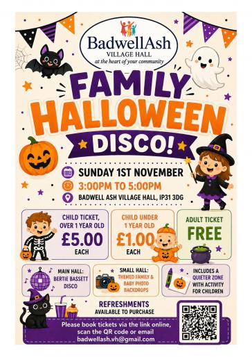 Halloween Family Disco Poster BAVH