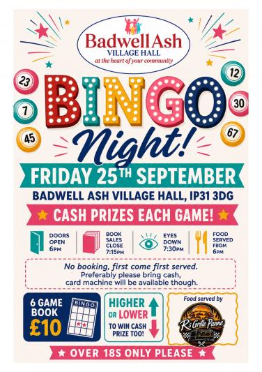 BAVH Bingo Poster